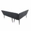 Eckbank 154 x 195 cm Anthrazit Mesilla kurzer Schenkel links - 3