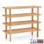 Schuhregal 2 Ablagen Bambus - 3