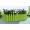 Blumenkasten mit Wasserspeicher Nessa 50 cm Grün - 3