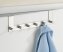 Türgarderobe Edelstahl Mod. Celano 2er Set, je 6 Haken, für Türfalzstärken bis 2 cm - 3