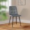 Stuhl Mesa Velvet Grau - 3