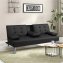 Klappsofa Schwarz Marwan - 3