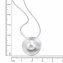 Halskette Silber 925 rhodiniert mit einer weißen Perle 10mm - 3