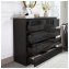 Sideboard Kenji 8 Schubladen Hochglanz Schwarz - 3