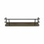 Industrial Wandregal Holz mit Metallrahmen Stilvolles Regal für Küche, Bad, Flur oder Wohnzim - 3
