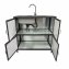 Spüle mit Abtropfläche und Unterschrank für Outdoorküche Grau - 3