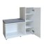 Schuhschrank mit Sitzbank Thekla Weiß - 3