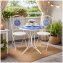 Gartentisch Metall Creme Santorin - 3