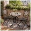 Gartenstuhl 2er-Set Metall Schwarz Algier - 3