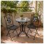 Gartenstuhl 2er-Set Metall Black and White - 3