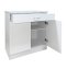 Küchenunterschrank Jenna Country Weiß 80 cm mit Schublade - 3