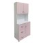 Badschrank Rosa Weiß - 3
