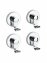 Vacuum-Loc® Haken-Set Mod. Irun, 2 x 2 Haken, Zwei 2er Sets, Befestigen ohne bohren - 3