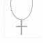 Halskette Silber 925 poliert mit Kreuz-Anhänger 55cm lang Königskette 2,2mm breit - 3