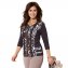 Jersey-Cardigan mit Ethno-Druck - 3