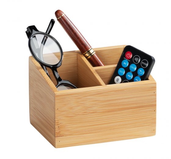 Bambus Organizer Mod. Terra 3 Fächer 2er Set 