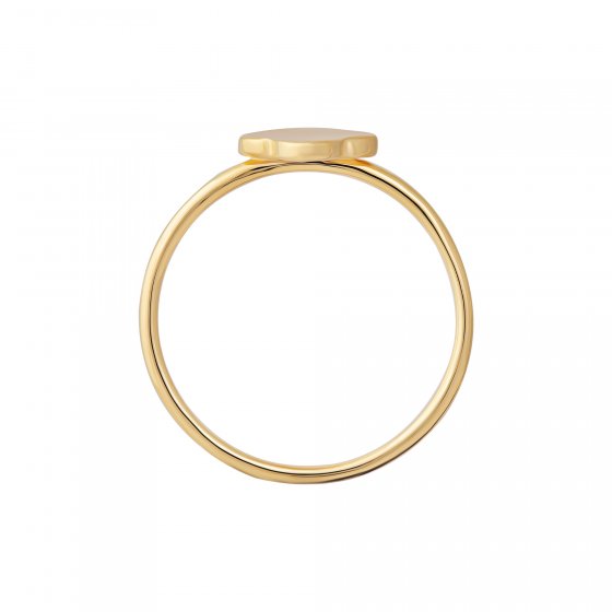 Ring 925 Sterling Silber gelb vergoldet Clover Kleeblatt 