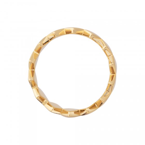 Ring 925 Sterling Silber gelb vergoldet Rauten 