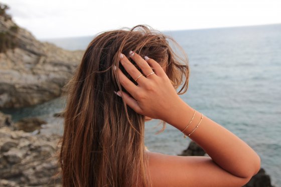 Ring 925 Silber vergoldet mit Zirkonia 