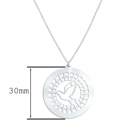 Anhänger mit Kette 925-Sterling Silber Glänzend 42/45cm 