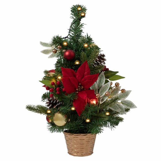 Dekorierter Weihnachtsbaum mit LED 