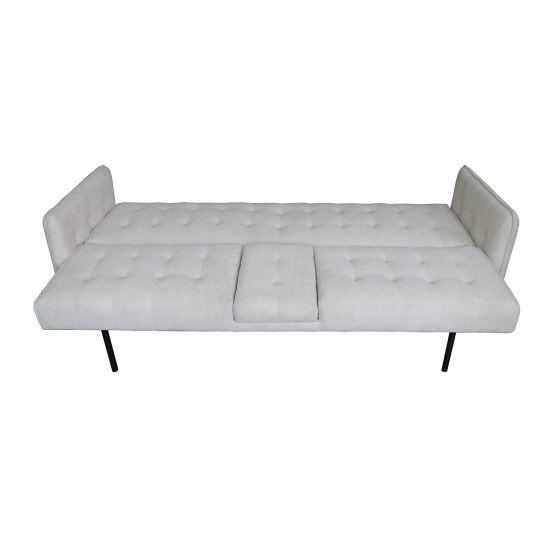 Sofa mit Knopfsteppung Elouisa Grau 