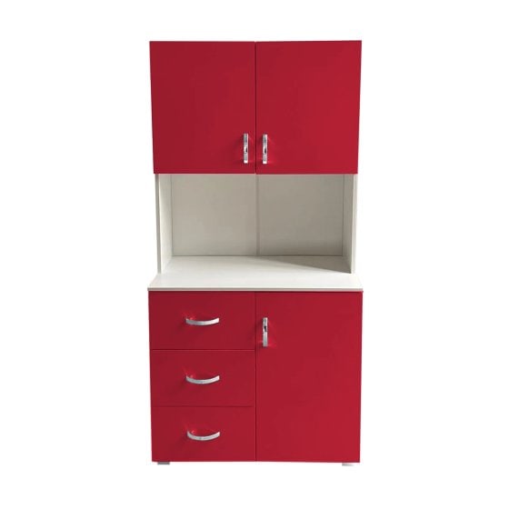 Kinderzimmerschrank Rot Weiß 