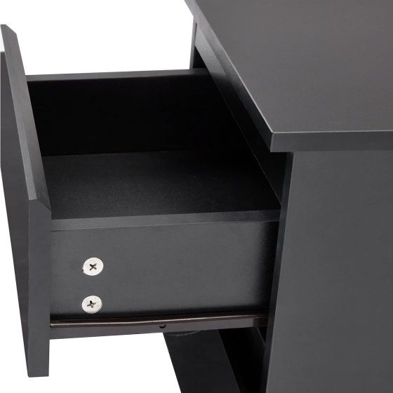 Nachtschrank Kenji Hochglanz Schwarz 
