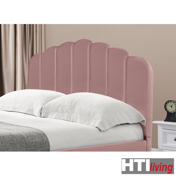 Bett 140 x 200 cm Yoris Pink 
