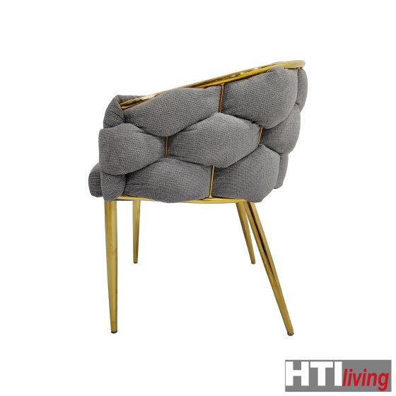 Stuhl Alsen Gold Grau 