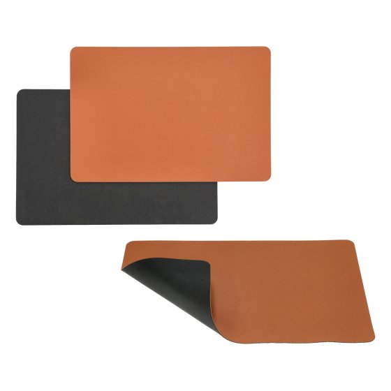 Tischset 4 - teilig Karamell/Schwarz 