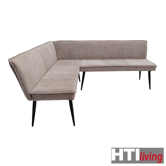 Eckbank 154 x 195 cm Mesilla Braun kurzer Schenkel links 