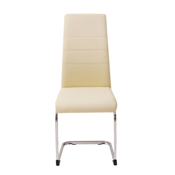 Esszimmerstuhl SallyC Kunstleder 4er-Set Beige 