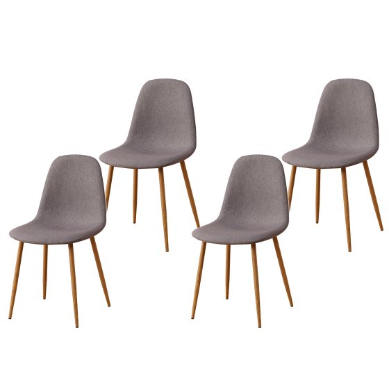 Esszimmerstuhl SavannahW 4er-Set Grau 