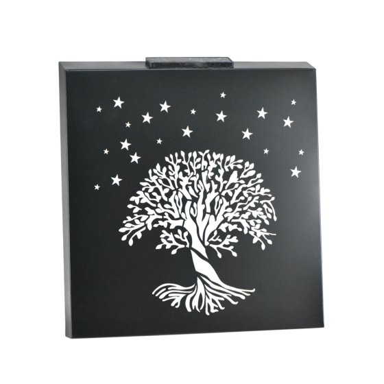 LED Solarleuchte 46 x 48 cm warmweiß für Terrasse und Balkon 