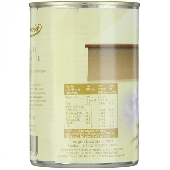 Lacroix Spargel Creme Suppe cremig mit Spargelstückchen 400ml 3er Pack 