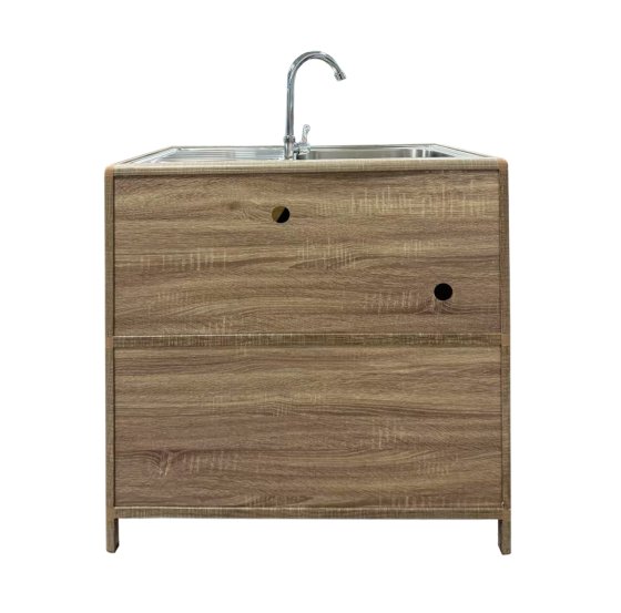 Spüle mit Abtropfläche und Unterschrank für Outdoorküche Sonoma 