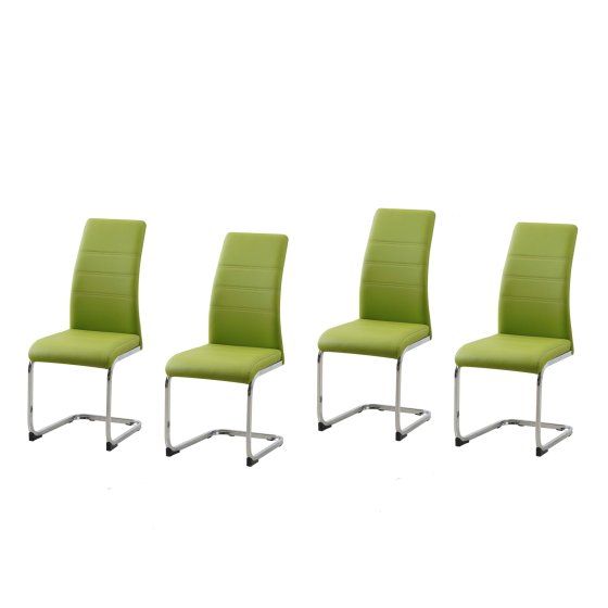 Schwingstuhl 4er Set PU grün SallyC 