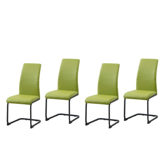Schwingstuhl 4er Set PU grün SallyP 