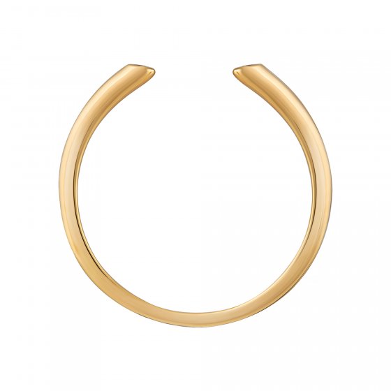 Ring 925 Silber vergoldet Open Design Zirkonia Stacking 