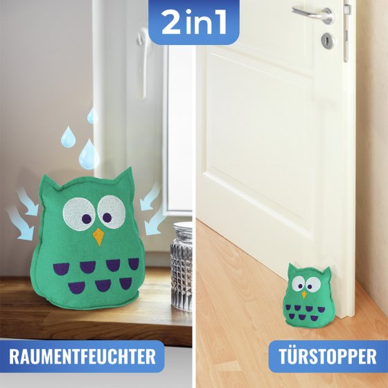 Raumentfeuchter Mod. Eule 2er Set, wiederverwendbar 