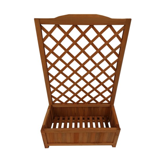 Pflanzkasten mit Rankgitter aus Holz Blumenkasten für Terrasse und Balkon 