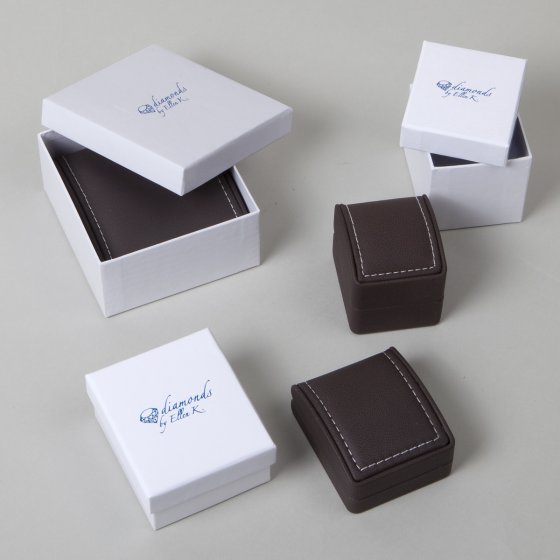 Halskette Gold 585 zweifarbig mit 5x Brillant zus. 0,05ct. 