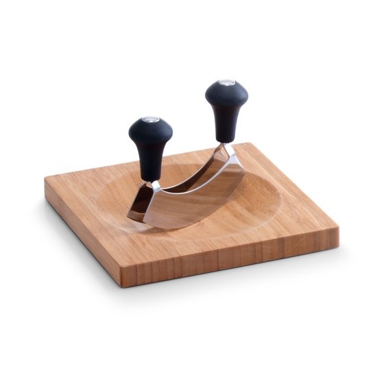 Kräuterbrett mit Wiegemesser Bamboo 