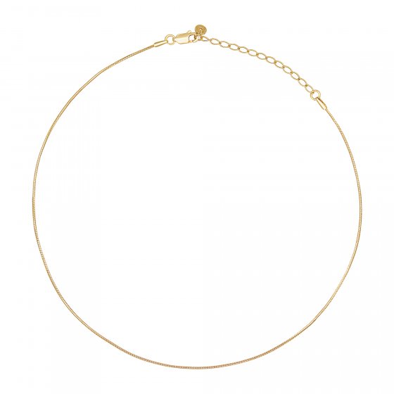 Collier 925 Silber vergoldet Schlangenkette 