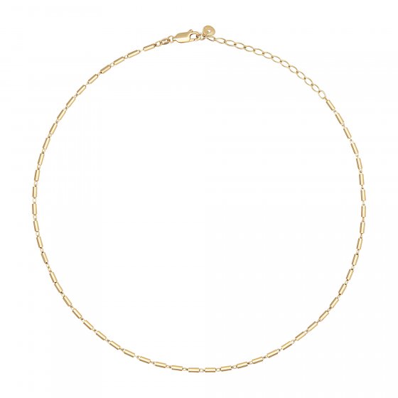 Collier 925 Silber vergoldet Gliederkette 