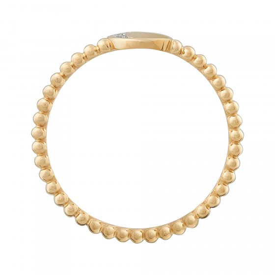 Ring 925 Silber vergoldet Yin&Yang Zirkonia 