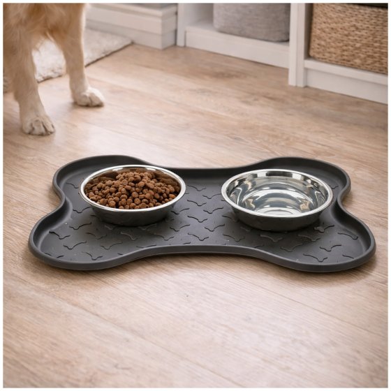 Tier-Futternapf, 2er Set Knochen 