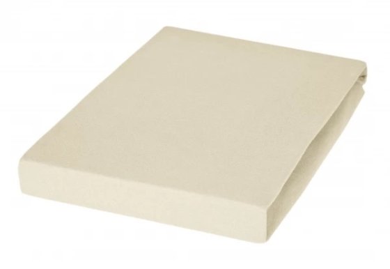 Spannbetttuch Mako Feinjersey Janine sand | 180-200x200 cm