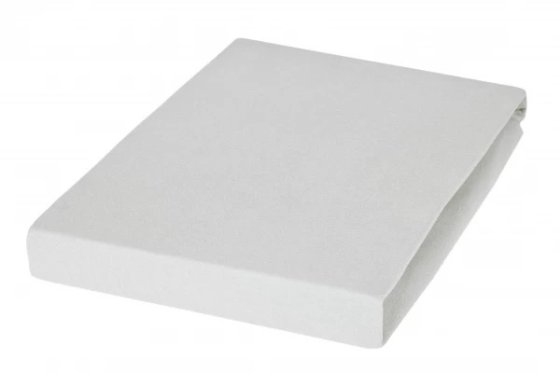 Spannbetttuch Mako Feinjersey Janine silber | 180-200x200 cm